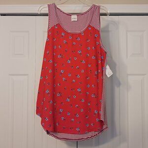 #35 3/$18 - Kaileigh Red/White Tank Top Size S